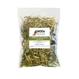 2oz Dandelion Loose Leaf and Root for Herbal Tea, Diente de Leon Te Hoja Seca con Raices by 1400s Spices