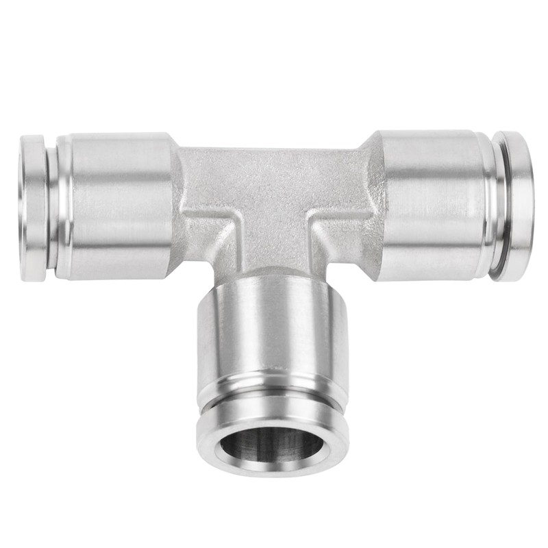 Yoebor Stainless Steel 304 Pneumatic Push to Connect Tee 8mm