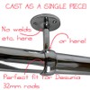 Desunia Die-Cast Mid Hanger for Chrome Round Closet Rod |