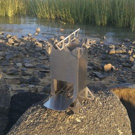 Wood Burning Stove, Stove Camping Stove Stainless Steel with Lightweight for Hiking Picnic