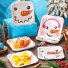 Mimorou 80 Pcs 7 Inch Snowman Dessert Paper Plates Cute