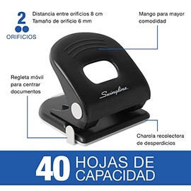 Swingline Perforadora 2 Orificios 40 Hojas Metálica P6783