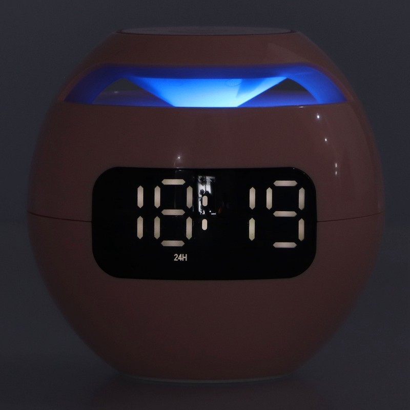 Multifunctional Bluetooth 5.0 Alarm Clock Speaker Rechargeable Ball Shape Portable