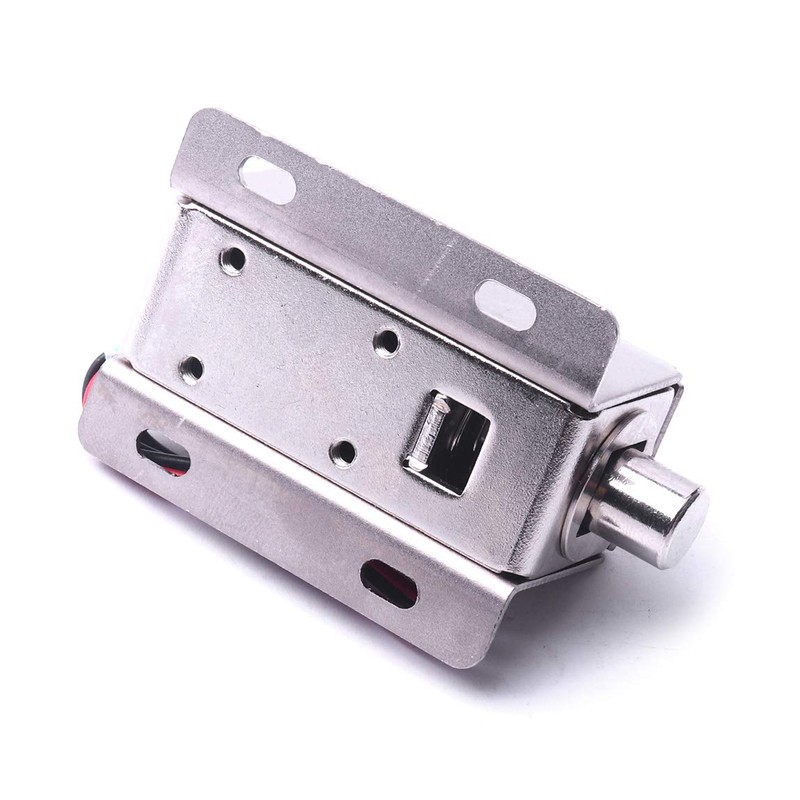 ATOPLEE 2pcs Electromagnetic Solenoid Lock,DC 12V 0.8A Door Drawer Tongue