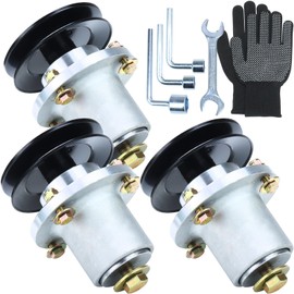 NIDAIFEI 3 Pack 037-2000-00 Spindle Assembly with 033-4820-00 Pulley Replaces Bad Boy 037-2050-00, 037 2000 00, 037 2050 00, 037200000, 037205000 for Bad Boy 42 and 48 inch MZ Magnum Zero Turn Mower