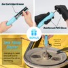 SHALL Mini Grease Gun Kit (3.52OZ, 3000PSI) with Accessories: 2x
