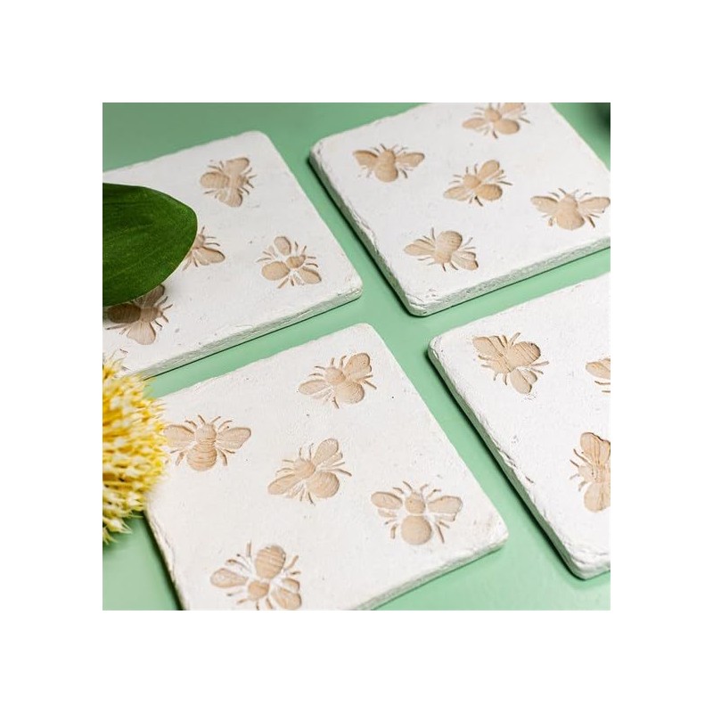 Sass & Belle Bee Imprint Coasters - Set of 4