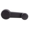 TRQ Driver & Passenger Side Window Crank Handle Black Compatible