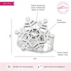 Kate Aspen Sparkling Silver Snowflake Christmas Napkin Rings (Set of