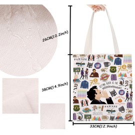 Comedy TV Show Merch Gift Leslie Knope Fans Gift Ron Swanson TV Tote Bag Pawnee Gift Jean Gift (OLDER Tote)