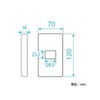 Panasonic WN8051W Modern Waist High Plate for 1 Coat, Milky