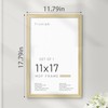 Fisnish 11x17 Picture Frame, Classic Poster Frame for Horizontal or