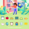 12 Pcs Back to School Sticky Notes,Pencil Ruler Book Blackboard