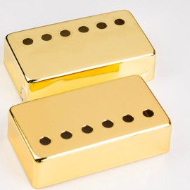 DIAO79NI 2Pcs Guitar Humbucker Covers, 50/52mm Pickup Covers Set for Enhanced Sound, Compatible with Epiphone Les Paul & Other Models (Gold)