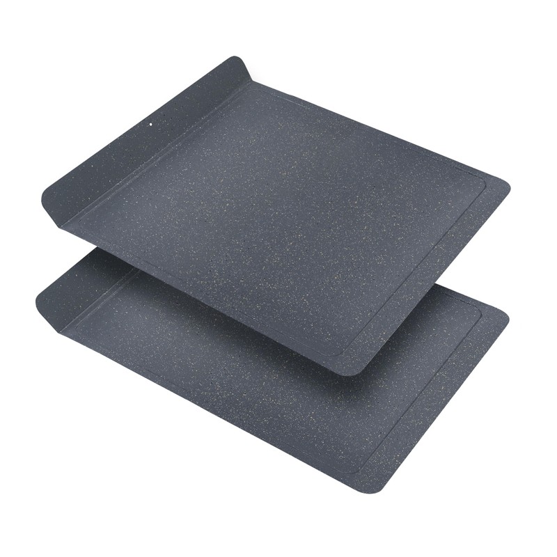 casaWare 2pc Large Flat Baking Cookie Sheet, 12.5 x 14-inch