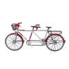 Tandem Mini Bicycle Model High Simulation Exquisite Details Alloy Bike