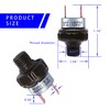 mankk Black 70-100 PSI Air Pressure Switch,1/4"NPT Thread 24V 12V