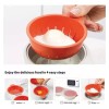 Generic Escalfador De Huevos, Doble Taza, Vapor/microondas
