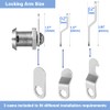5/8" Cabinet Locks with Keys, Keyed Alike Cam Lock for