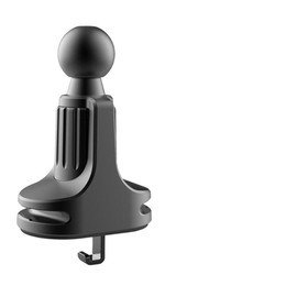 Smartphone Holder, Clip Type, Compatible with 0.7 inch (17 mm) Ball Joints, For Air Conditioning Vents, 360 Degree Rotation, Anti-Slip, Hook Type, Cell Phone Holder, Car Accessories, Black