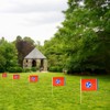 QQSD Tennessee Small Flag Stick Mini Hand Held Flags -