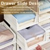 FHDUSRYO 7Pcs Large Stackable Wardrobe Storage Organizer, Foldable Storage Box