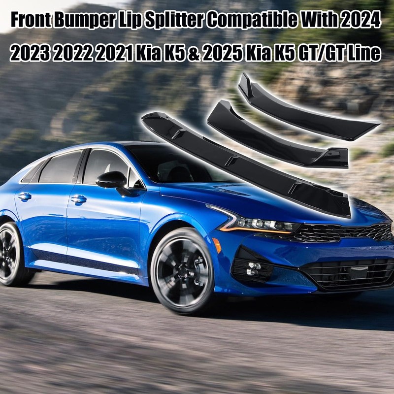 Front Bumper Lip Splitter Compatible with 2026 2025 2024 2023