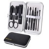 Manicure Set 10pcs Professional Nail Clippers Kit Pedicure Care Tools-Stainless