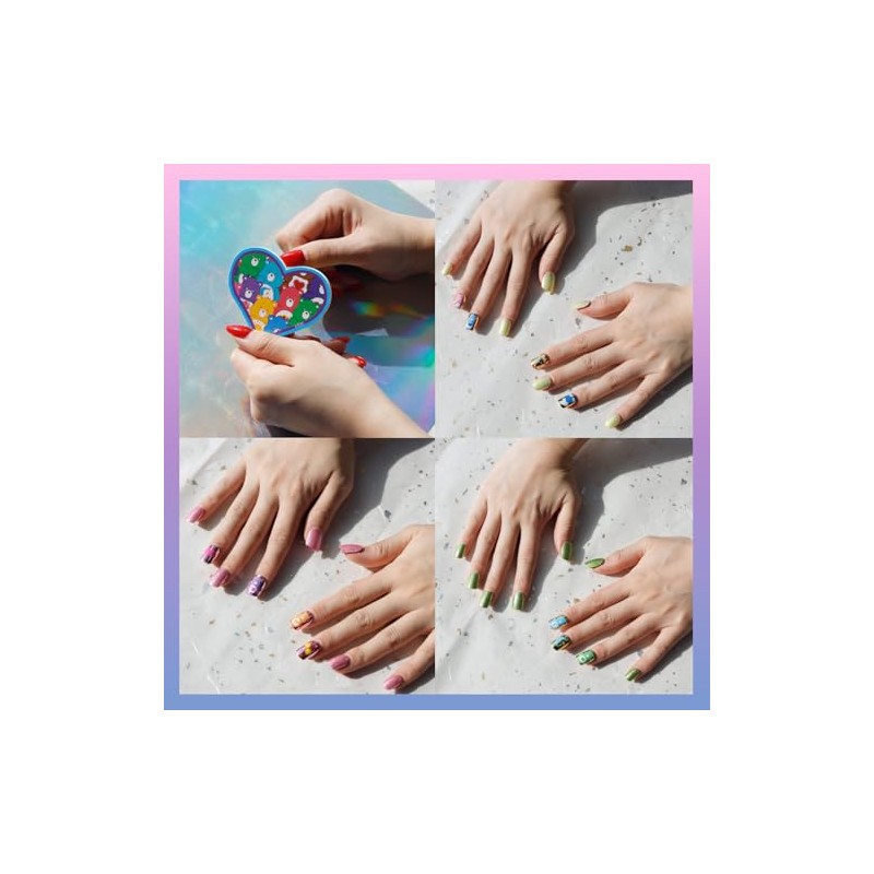 Townley Girl 36 uñas postizas de Ositos Amorosos para niñas
