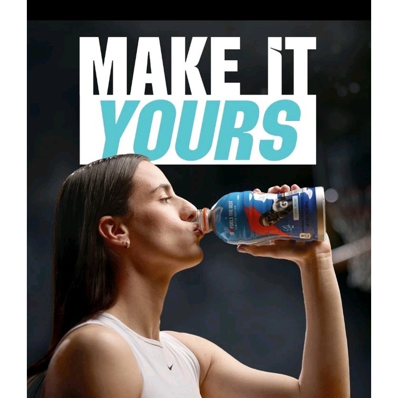 Gatorade Caitlin Clark Cool Blue Limited Edition Gatorade Iowa Hawkeyes