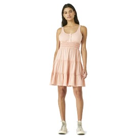 Lucky Brand Women's Tiered Knit Dress, Peaches N Cream, Medium