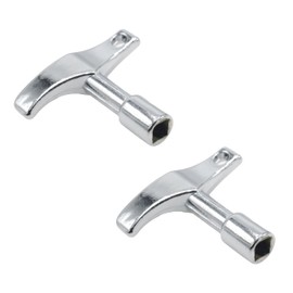 2 Pack Drum Tuning Key with Hole, Universal Drum Tuner Drill Bit for Acoustic & Electronic Drum Set Snare,Quadrilateral