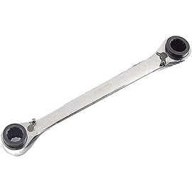 Boxonly 4 in 1 Ratchet Spanner Chrome Vanadium Steel Double Twin Ended Ratchet Wrench 16x17mm-18x19mm Silver For Household Garage Workshop Tools