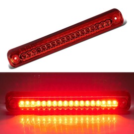 Cxdar Third 3rd Brake Light LED for 1988-1999 Chevy GMC C/K 1500 2500 3500, High Mount Rear Brake Lights Assembly, Waterproof Center Cab Cargo Lamp Stop Light (Red)