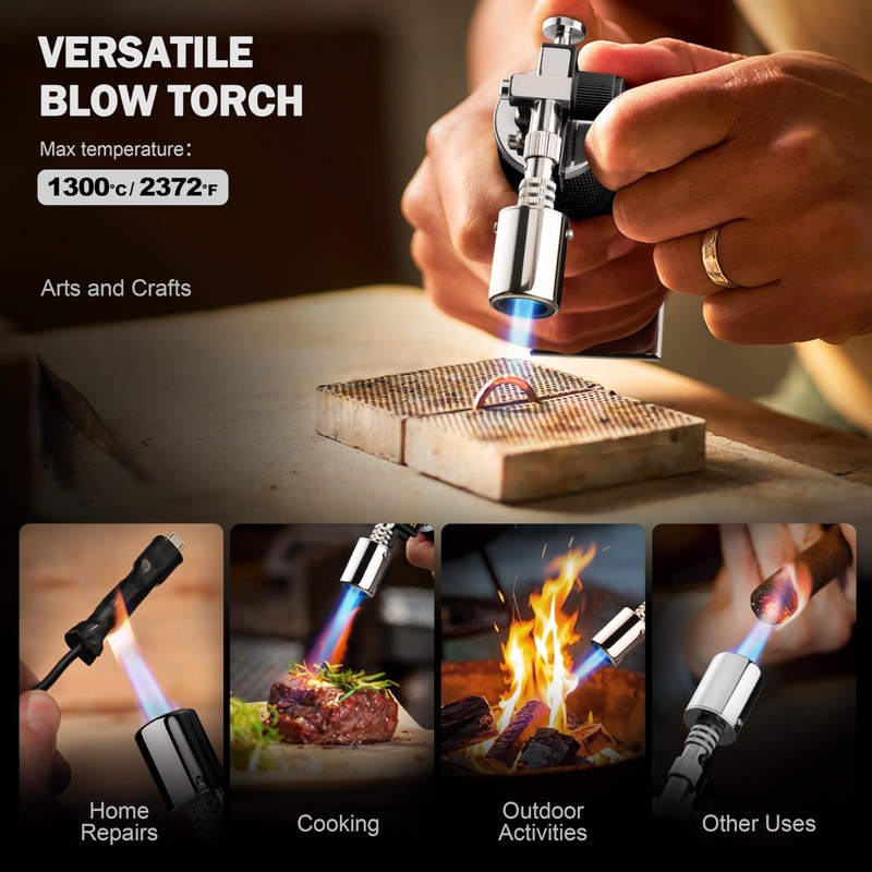 RAVS Butane Torch Lighter, Christmas Stocking Stuffers Gifts for Men
