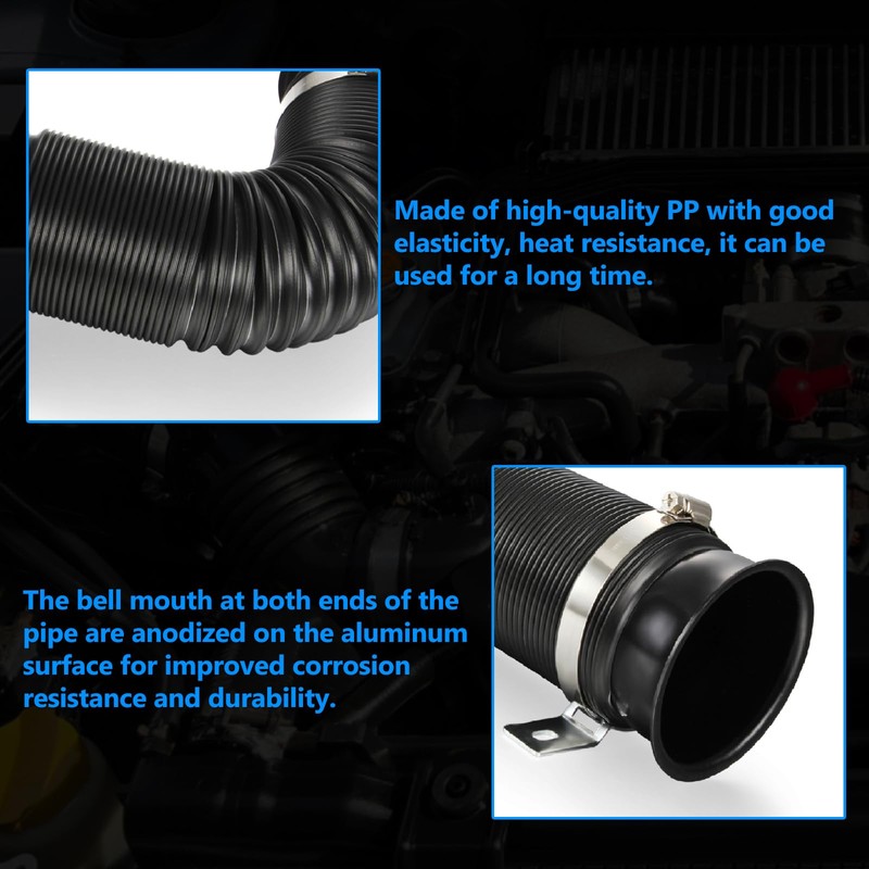 Twilight Garage Universal 3"(76mm) Cold Air Intake Feed Flexible Duct