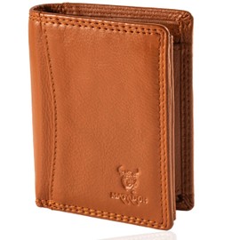MATADOR® Men's Wallet Small Wallet with RFID Protection Minimalist, light brown, Classic