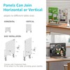 PEGZONE Clamp-on Desk Pegboard, Desk Organizer for Office Gaming Home,
