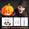 Black and White Face Paint for Halloween Vampire Zombie Makeup