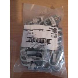 National Hardware 3150BC 1/4" Zinc Plated Quick Links N223-024 SWL 880LB (QTY 20