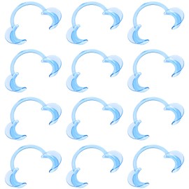 Vicloon Mouth Opener,12 Pcs Dental Mouth Opener,C-Shape Cheek Retractors，Mouthpieces Replacement Cheek Retractors for Open Mouth Game, Dentistry,Teeth Whitening,Suitable for Adults and Kids