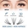 DIY Eyelash Extension Lash Clusters 120 Clusters False Eyelash 3D