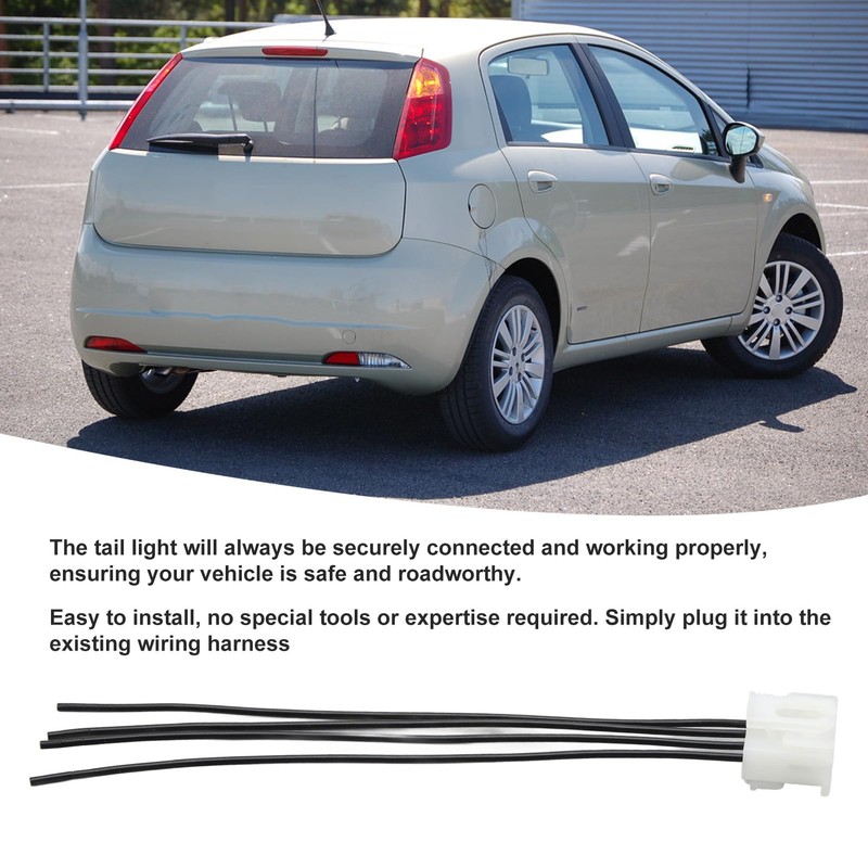 Car Tail Light Tail Light Wiring Harness Plug, 4Pin Plug