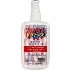 zone defense Set of 5 Small Spray Hand Sanitizers