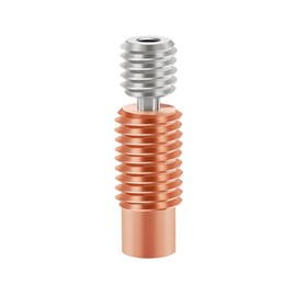 HoCenWay High Temperature Bimetal Copper Titanium Heatbreak Compatible with V6 Hotend Prusa i3 MK3 MK3S Volcano Hot End 3D Printer(Threaded Version)