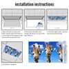 2 Pcs Fluorescent Light Cover for Classroom - Funny Giraffe