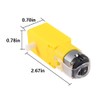 RUNCCI-YUN 8pcs DC3V-6V Micro DC Motor, DC Gear Motor TT