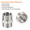 sourcing map Stainless Steel Pipe Fitting G1/2 Female to Female