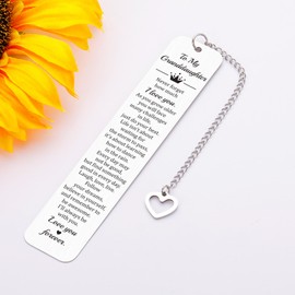 Valentines Gifts for Granddaughter, Granddaughter Bookmarks, Granddaughter Gifts from Grandma, Grandkid Granddaughter Birthday Gifts, Xmas Gifts for Girls 10-12, Grandma Granddaughter Gifts