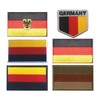 2 PCS AliPlus Germany Flag Emblem Patches Embroidered Tactical Military